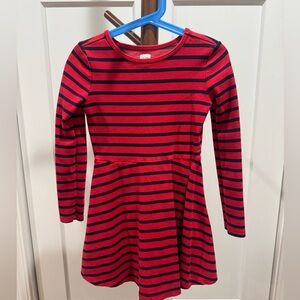 GAP Red and Black Striped Kids Dress
